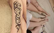 Body Painted Tattoo Template Phiên Bản Sticker Hollow Thêu Chuyển Bản Thảo Henna Dán Bút Cánh Tay Hình Đầy Đủ