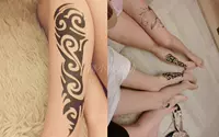 Body Painted Tattoo Template Phiên Bản Sticker Hollow Thêu Chuyển Bản Thảo Henna Dán Bút Cánh Tay Hình Đầy Đủ hình xăm dán 3d lâu phai