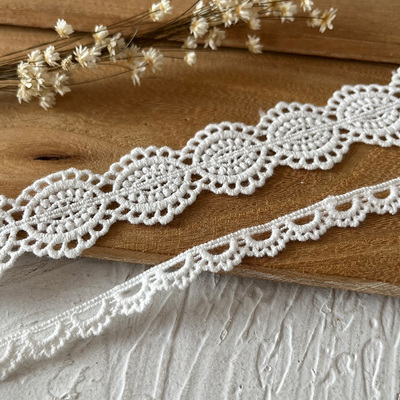 taobao agent Ribbon white cotton thread hollow lace lace -edge supplementary material baby handmade DIY material retro hand as ribbon strip