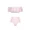 Ưu đãi đặc biệt đồ bơi nữ sọc hồng hỗ trợ ngực nhỏ khoe eo cao bikini đã mỏng áo tắm rỗng lá sen - Bộ đồ bơi hai mảnh