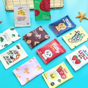 Hàn Quốc sáng tạo vui vẻ bánh quy bánh quy dễ thương ví tiền xu nữ sinh viên mini đơn giản túi tiền xu
