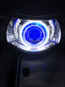 Qiaogeguo Erfu Xiguo ba cụm đèn chính Q5 ống kính kép 3 inch ống kính thiên thần mắt quỷ xenon đèn - Đèn HID xe máy