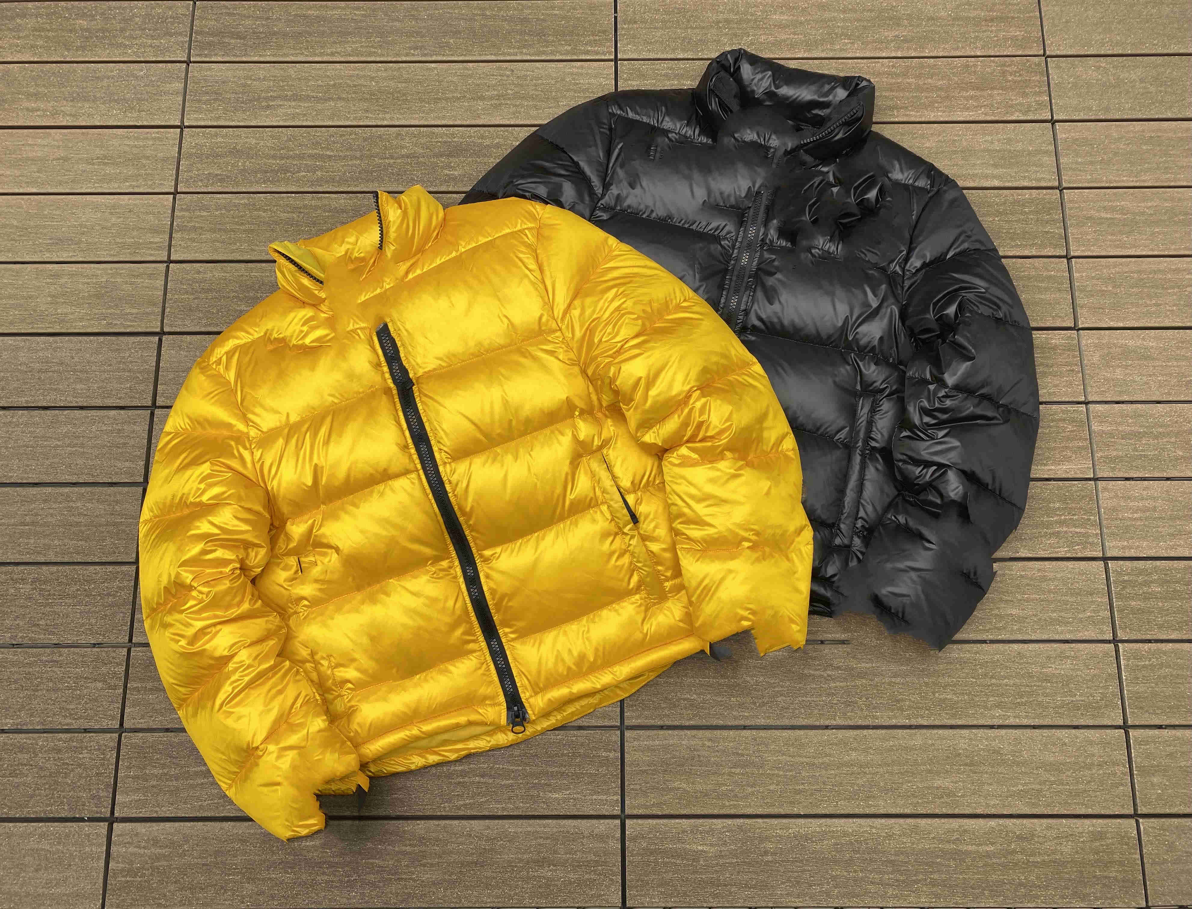 thumbnail for Nana yellow and black fluffy down jacket