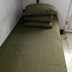 Tấm phủ, áo gối, ba mảnh màu xanh lá cây, màu sắc rắn, ký túc xá sinh viên duy nhất, đào tạo quân sự, bộ giường, bông quân xanh Quilt Covers