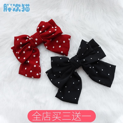 taobao agent Japanese cute hairgrip with bow, hair accessory