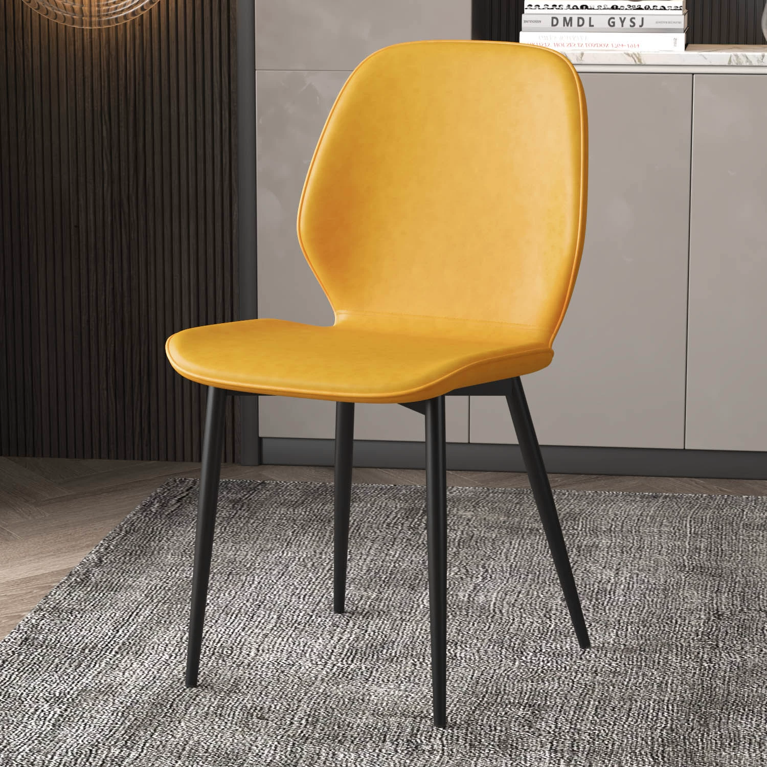 Đơn giản hiện đại ánh sáng ghế ăn sang trọng công nghệ ghế vải tựa lưng ghế da nhà Bắc Âu nhà hàng bàn ăn bàn ghế bàn ăn công nghiệp giá rẻ bàn ăn gấp thông minh 