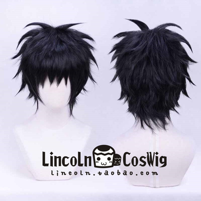 taobao agent LINCOLN My Hero Academy Jiqi Black COS wigs and anti -short hair spot