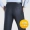 Chính hãng người đàn ông trung niên của quần lụa mùa hè phần mỏng kinh doanh bình thường lỏng lẻo sọc phù hợp với quần treo lên miễn phí quần tây nam ống suông