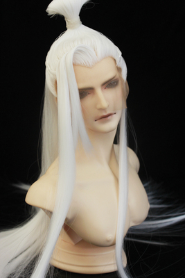 taobao agent Yuanfeng Pavilion SD/BJD wig 3 -point uncle high -temperature silk wig hook beauty tip three -pointed BJD fake ancient style style