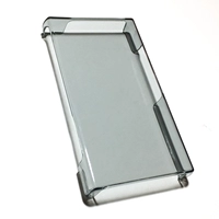 A45 35 Твердый прозрачный черный+закаленная пленка+Lanyard