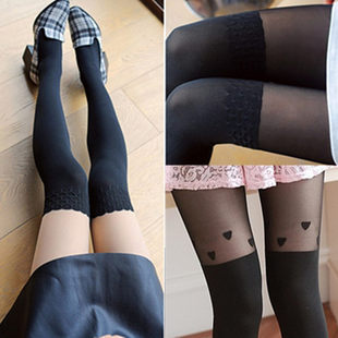 Thin sexy tights, base high boots, Korean style