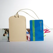 Bộ đôi thẻ da handmade nam và nữ lớp đầu tiên dây da bò gói thẻ da rám nắng thẻ thẻ xe buýt thẻ kiểm soát truy cập thẻ chữ