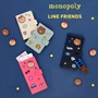 Hàn Quốc LINE FRIENDS MONOPOLY Chủ sở hữu hộ chiếu du lịch dễ thương Gấu dài vé lưu trữ tài liệu shop bán túi đeo chéo nữ