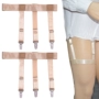 Của nam giới garter ladies giống thú mỏ vịt kẹp kim loại khóa của nam giới ladies dress shirt non-slip nhăn clip sling vớ dây nịt tất quyến rũ cho nữ