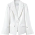 [Giá mới 179 đô] Hàn Quốc phiên bản mới của OL trumpet tay áo màu đen nhỏ phù hợp với áo khoác nữ phần ngắn dài tay áo phù hợp với áo kiểu nữ đẹp Business Suit