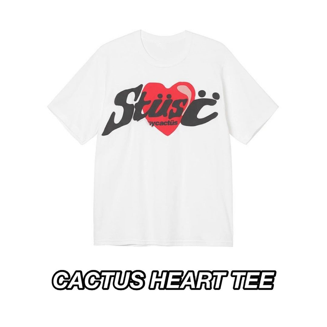 thumbnail for FLA自主CPFM联名S CACTUS HEART TEE短袖T恤宽松圆领夏季半袖高街