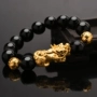 Vòng tay Vòng tay nam Obsidian Hạt Việt Nam Shajin Lucky Trang sức Vòng tay heo con - Vòng đeo tay Clasp vòng tay trơn vàng 18k