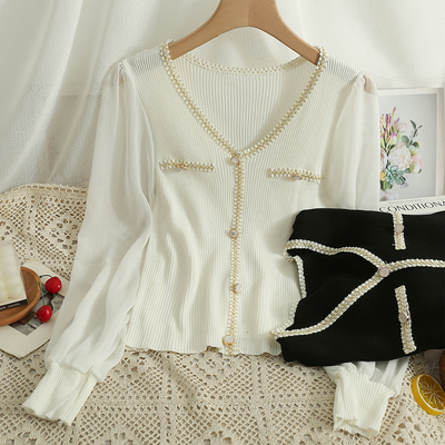 taobao agent Tape, autumn jacket, bra top for side table, knitted sweater, 2023 collection, long sleeve