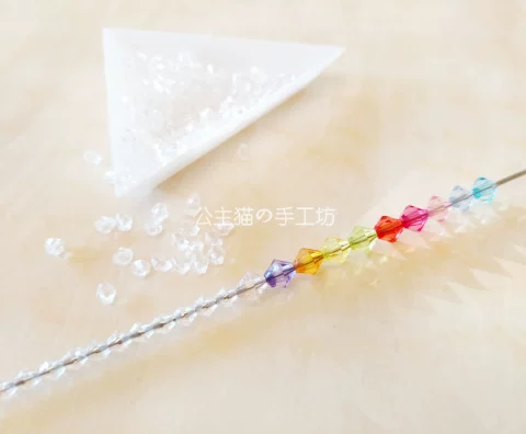 Transparent acrylic beads handmade, accessory, 50 pieces, 4mm, DIY