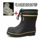 Giày đi mưa ống dài dành cho nam giới bằng thép tấm thép đáy chống va đập và chống đâm Giày bảo hộ lao động Giày đi mưa cỡ 50 Giày đi mưa cao su