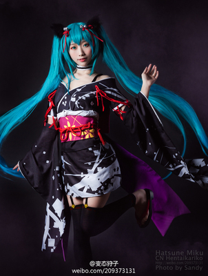 taobao agent [Yifangge] Custom!VOCALOID/V Home Heading Miku short kimono COSPLAY women's clothing