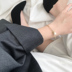 Ins cổng phong cách tính khí ngọc trai đơn giản mở vòng đeo tay điều chỉnh nữ Hàn Quốc hàng ngày hoang dã tốt vòng đeo tay S110 Vòng đeo tay Cuff