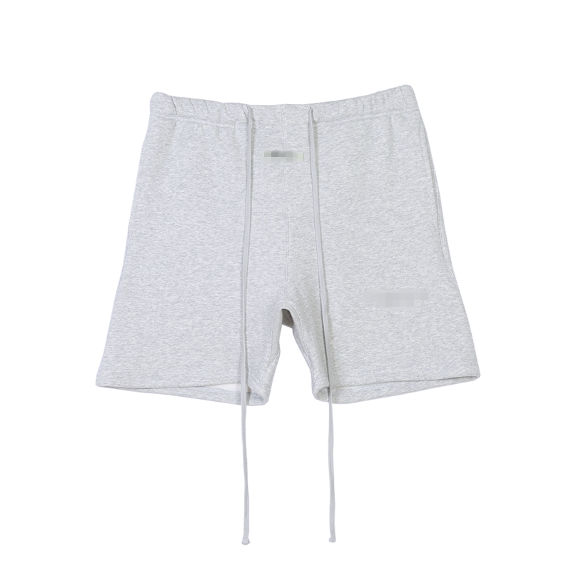 GreyDouble line 3M Reflection letter Embroidery shorts