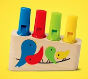 Cầu vồng bằng gỗ sáo trẻ em đồ chơi sáo nhạc cho bé nhạc cụ câu đố chim còi