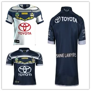 2018-19 trên áo bóng đá denim màu xanh lá cây trên bộ đồ bóng bầu dục denim màu xanh lá cây Cowboys rugby Jersey - bóng bầu dục