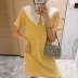 Pink Daisy Dongdaemun, Hàn Quốc, váy voan cổ yếm búp bê màu vàng ngọt ngào - Sản phẩm HOT Sản phẩm HOT