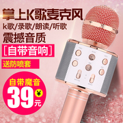 mic pro Điện thoại di động karaoke micrô micrô âm thanh k bài hát kho báu tụ điện không dây micro relacart