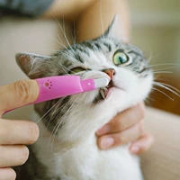 Чистка зубов легче японская импортная зубная щетка для домашних животных.