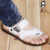 Mùa hè mới nam da của nam giới trắng giản dị Hàn Quốc phiên bản của xu hướng thở dép bãi biển và dép toe dual-sử dụng Sandal
