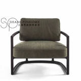 Ткань из натурального дерева, современный дизайнерский диван для гостиной для отдыха, простой и элегантный дизайн