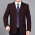 Mùa xuân và mùa thu người đàn ông trung niên của người đàn ông giản dị áo khoác nam phù hợp với cổ áo áo khoác nam giới kinh doanh của người đàn ông trung niên áo khoác hàng đầu áo vest nam đẹp Áo khoác