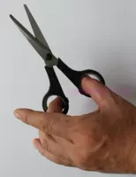 Черная ручка 14 см