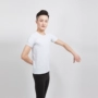 Yunyi dance nguồn cung cấp nam ngắn tay T-Shirt nam áo thể dục nhịp điệu ballet thể dục dụng cụ thực hành quần áo cơ sở đào tạo thể dục nhịp điệu quần áo mẫu váy nhảy dancesport