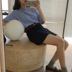 2018 mùa xuân mới Hồng Kông phong cách retro Hàn Quốc phiên bản của sang trọng lỏng mỏng màu rắn vòng cổ áo thun ngắn tay t-shirt nữ triều Mùa xuân