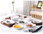 Một mặt hàng với bát và bát đĩa theo phong cách Bắc Âu cho hộ gia đình sử dụng Bát vuông vuông kết hợp đơn giản với bộ đồ ăn mới màu đỏ bộ bát đĩa đẹp