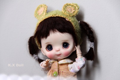 taobao agent 【K.xdol】Girl OB11 resin head non -clay BJD8 single doll