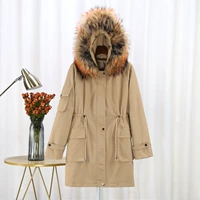 Зимний съемный вкладыш, куртка, в корейском стиле, коллекция 2022
