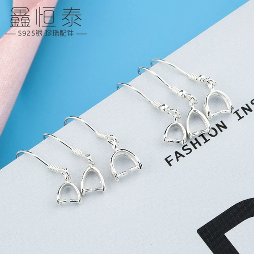 S925, серьги, застежка, бусины из жемчуга, аксессуары, серебро 925 пробы, DIY