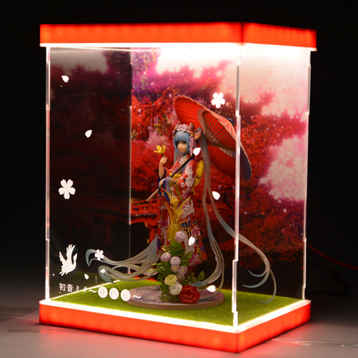 taobao agent [Can't move] Stronger Hatsune Miku Floral Clothing Special Ackle Display Box