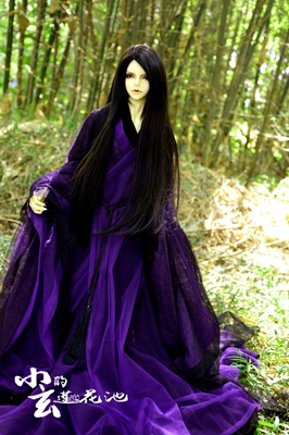 taobao agent [Xiaoxuan's Lotus Pond] [Other Shore] (Purple Black Simplified Edition) BJD three -point four -point uncle costume (sold out)