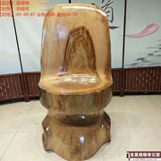 Woodcarving long não ghế gỗ đa chức năng quay rắn ghế gỗ gốc rễ khắc bàn trà chủ ghế - Các món ăn khao khát gốc