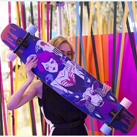 Fis skateboard Fxxk Me dark loli long board ban nhảy chuyên nghiệp nhảy bàn chải phẳng bắt đầu đường phố - Trượt băng / Trượt / Thể thao mạo hiểm giày trượt patin