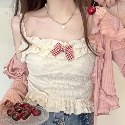 taobao agent Japanese fresh vest, top, Lolita style, lifting effect