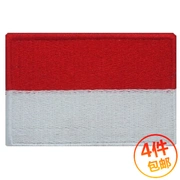 Nhãn hiệu cờ Indonesia Nhãn hiệu Epaulette Thêu Velcro Armband Trang phục Túi huy hiệu Nhãn dán có thể được tùy chỉnh - Những người đam mê quân sự hàng may mặc / sản phẩm quạt quân đội