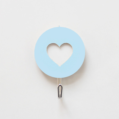 10个装 挂钩可爱家用不锈钢强力不干胶免打孔粘钩【英赛德3c数码馆】