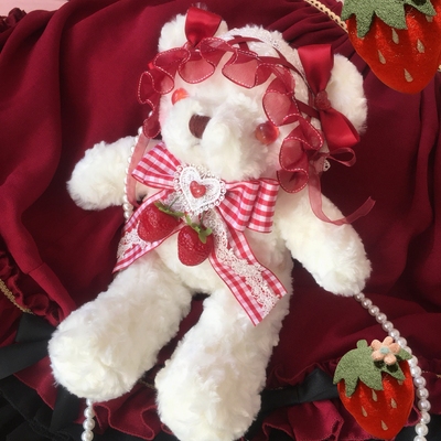 taobao agent Genuine doll, backpack, strawberry, Lolita style